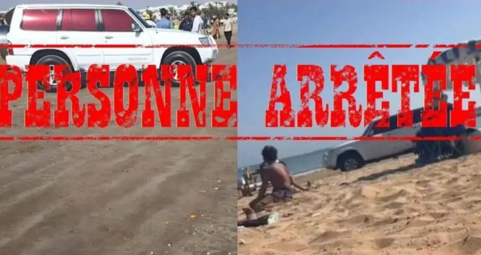 أمن أكادير يدخل على خط واقعة السيارة الخليجية وسط شاطئ أݣادير